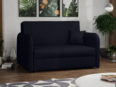 Obrázek produktu pro Dvoumístná rozkládací pohovka BELA LOFT 2 - černá