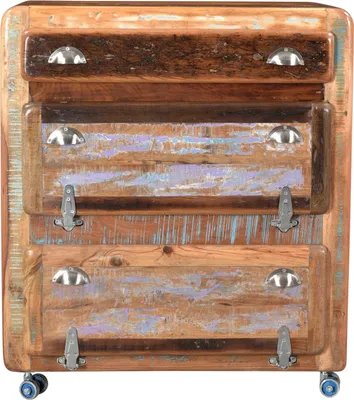 Produktbild von SIT Möbel Schuhschrank auf Rollen | 2 Klappen, 1 Schublade | Altholz bunt | 02662-98 | Serie FRIDGE