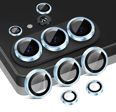 Produktbild von Kamera Linsenschutz Glas Set für Samsung Galaxy S26 Ultra Schutzglas Camera Linse Schutz Panzerfolie 9H Sierra Blau