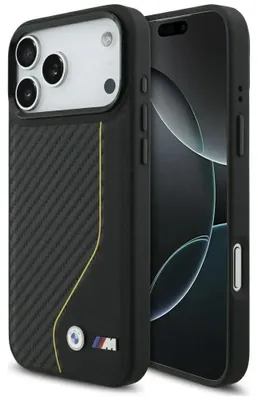 Obrázek produktu pro Pouzdro Bmw M Carbon Line & Logo Magsafe Na Iphone 17 Pro Max - Žółte