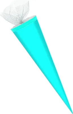 Produktbild von Bastel Schultüte / Länge: 70cm / rund / Farbe: hellblau