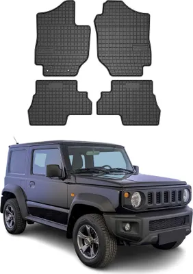 Immagine prodotto di 2018-2025 Suzuki Jimny tappetini in gomma nero 4 pz