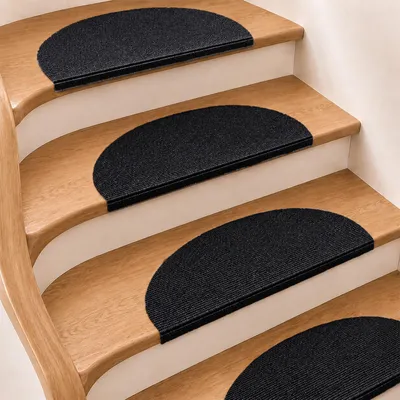 Trapmatten halbrund selbstklebend – 15 Stück, 60×24 cm, rutschfest