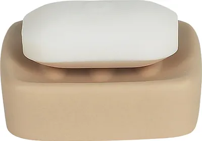 Produktbild von Spirella Seifenschale Steinoptik dekorative Badausstattung Seifenablage "Retro" Maße: 10,5 x 10,5 x 3 cm - Beige
