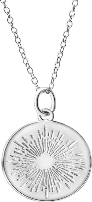 Produktbild von V Anhänger mit Kette 925/- Sterling Silber 42+3cm weiß 358241218