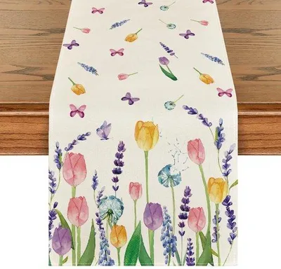 Produktbild von Sommer-Tischdecke Tulpe Lavendel 40x180cm Innen
