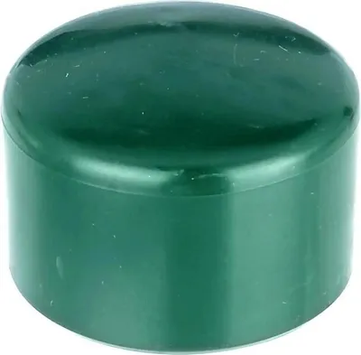 Produktbild von 30 Stück Pfostenkappen 38mm Grün Abdeckkappen Zaunkappen Rundstopfen Endkappe