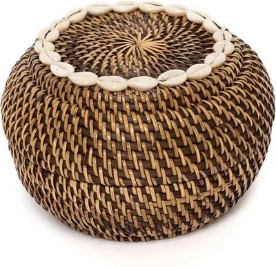 Image de Boîte de rangement en plastique - 23 cm x 23 cm x 15 cm