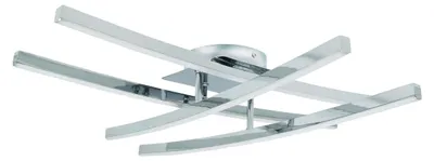 Obrázok produktu pre LED stropné svietidlo AUSTIN 48 W, 4000 K, 5000 lm, hliník, chrómovo-biele, rozmery: 12,5 × 59 × 59 cm, IP20, IdeaLED