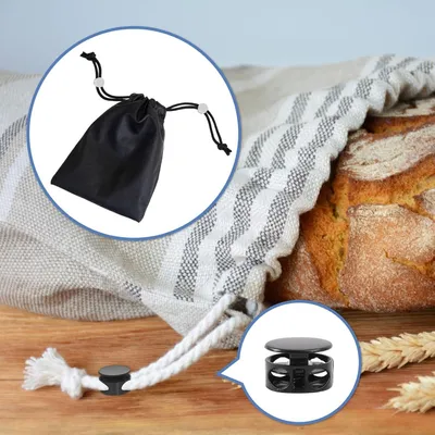 Produktbild von 24 Stück Metall Kordelstopper mit 2 Löchern, Federschnurschlösser für Kordelenden