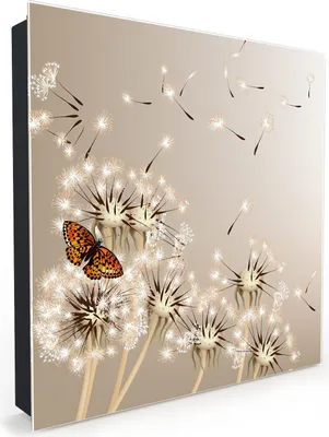 Atmosphera Schlüsselkasten Flower – Schwarzer Schlüsselhalter Aus Holz Mit Blumen-Motiv, 26 X 38 Cm