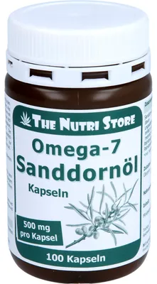 Produktbild von The Nutri Store Omega - 7 Sanddornöl 500 mg  Kapseln, 100 St. Kapseln