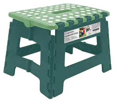 Image de Tabouret pliable pour faciliter l'accès, en plastique, avec poignée de transport, supportant jusqu'à 113 kg