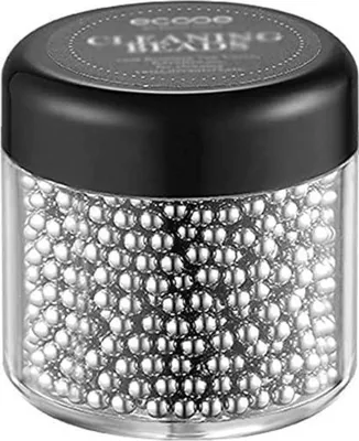 Immagine prodotto di Ecooe perle di pulizia 1500 perle in acciaio inox per bottiglie di caraffa decanter