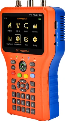 Produktbild von GTMEDIA V8 Finder Pro Star Searcher DVB-S/S2/S2X/T/T2/C Signalfinder Set-Top-Box 4,3-Zoll-LCD-Display berechnet automatisch den Winkel Universal Universeller europäischer Standard