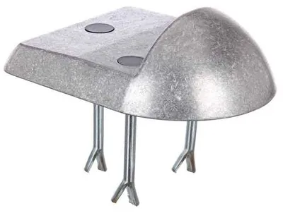 Immagine prodotto di Alberts 971592 Scarpa di scavalcamento, alluminio pressofuso, 154 x 186 mm, 60 mm dal pavimento