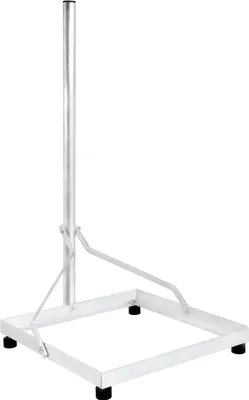 Produktbild von PremiumX Balkonständer 50x50cm Aluminium Mast 1m Flachdachhalterung Flachdachständer SAT Halterung für Satelliten-Schüssel