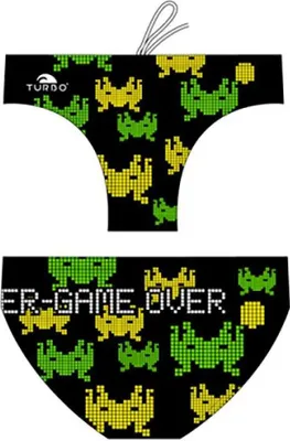 Produktbild von Turbo Game Over Badeslip Schwarz 13-14 Years Jungen Schwarz 13-14 Years