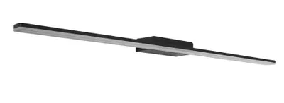 Image de Elégant luminaire à LED au-dessus du miroir Epsilon, Variante : 900 x 115 x 40 mm, 18 W, 3000 K, noir