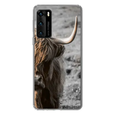 Produktbild von MuchoWow® Handyhülle Schutzhülle Hülle für Huawei P40 Schottische Highlander - Kühe - Natur Silikon Softcase Handy Hülle - Handytasche