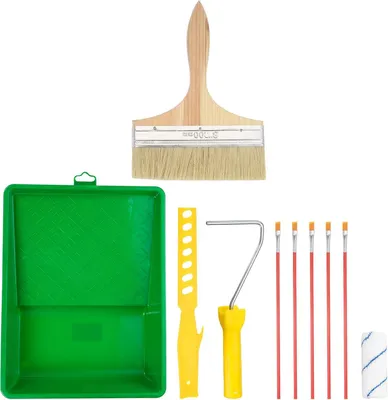 Produktbild von Malerset 10-teilig, 36,5x28,8x8,5 cm, zum Streichen von Wänden und Decken