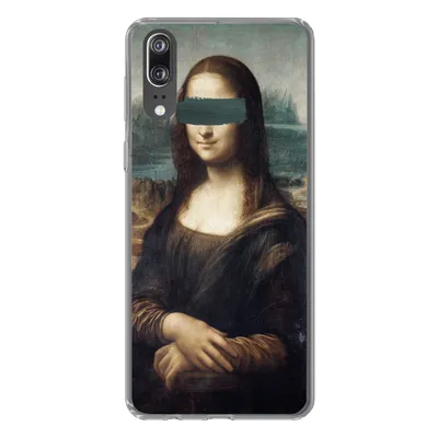 Produktbild von MuchoWow® Handyhülle Schutzhülle Hülle für Huawei P20 Mona Lisa - Leonardo da Vinci - Blau Silikon Softcase Handy Hülle - Hardcover