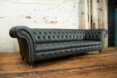 Produktbild von Chesterfield 4 Sitzer Big Sofa Couch Textil Leder Polster Sofas XXL Couchen Neu!