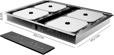 Obrázek produktu pro Cecotec Bolero Squad I 4300 Invisible FullFlex – neviditelná indukční varná deska, která promění vaši kuchyni, s výkonem 7200 W a úplnou kontrolou