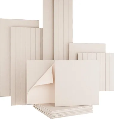 Produktbild von AKUSTIKO Akustikpaneele Selbstklebend 60x60cm - 1 Stück Beige Akustik Wandpaneele Schallschutz & Raumakustik Panels Filz 9mm Hexim Decken- & Wandverkleidung Innenraum Ruhe (0.36m²)