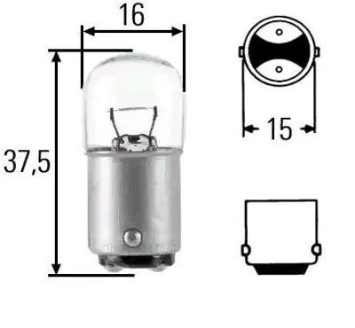 Immagine prodotto di 10 lampadine indicatore di direzione anteriore e posteriore alogeno HELLA per MERCEDES VARIO
