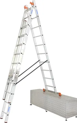 Produktbild von Krause Aluminium-Vielzweckleiter MONTO Tribilo mit Treppenfunktion 7,65 m