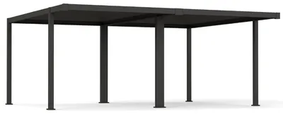 Produktbild von Green Spirit® Mirador Classic Doppel-Carport 6x5m Aluminium Lamellendach