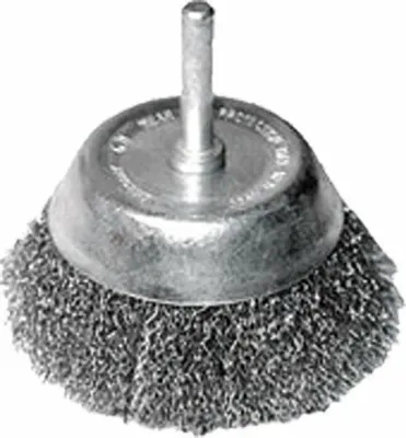 Obrázok produktu pre Kefa na hrnce, O 50 mm, vlnitý drôt S 0,3 mm, driek 6 mm