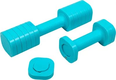 Zdjęcie produktu dla ACRA regulowana sztanga LADY 0,9–2,26 kg, zestaw 2 sztuki w opakowaniu, łącznie 4,66 kg