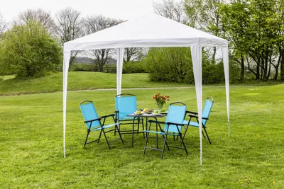 Produktbild von CampAir 5-tlg. Camping- & Outdoor-Set – Klappbarer Campingtisch + 4x Campingstuhl, wetterfest, leicht, ideal für Garten, Terrasse & Camping