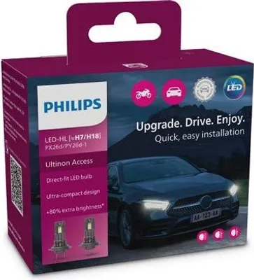 Zdjęcie produktu dla Żarówka Ultinon Access 2500 Led H7/H18 12V 16W Px26D/Py26D-1 (Brak Ece) 2Szt.