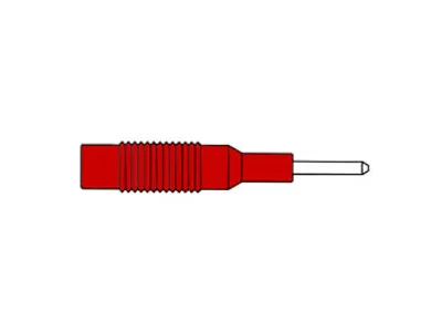 Produktbild von Hirschmann ÜBERGANGSSTECKER 2 mm auf 4 mm / ROT (MZS 2)