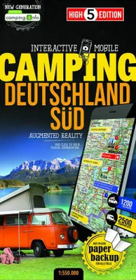 Produktbild von Campingkarte Deutschland Süd 1:550 000