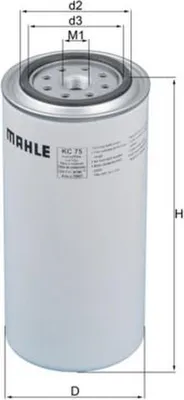 Zdjęcie produktu dla Filtr paliwa MAHLE KC 75