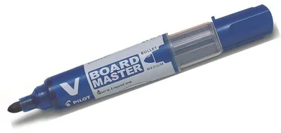 Produktbild von Pilot V-Board, Blau, Blau, Grau, 1 Farben, Fettdruck, Pinselspitze, Rund
