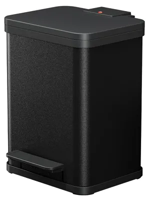 Pedaalemmer 17 L Stahlblech Soft-Close schwarz