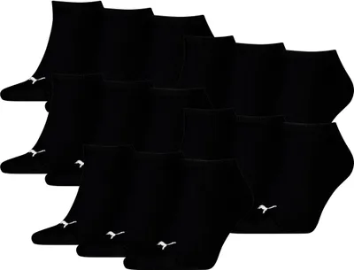Produktbild von 15 Paar Uni Puma Sneaker Füßlinge kurze Socken in Schwarz Größe 43-46