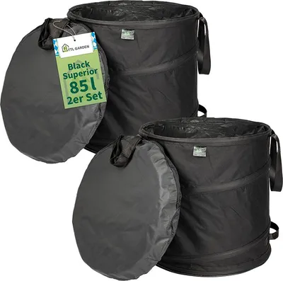Produktbild von TTL Garden Pop Up Laubsack Black Superior 85L 2x