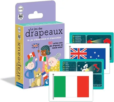 Produktbild von Das Spiel der Flaggen – 50 Karten, Flaggen aus aller Welt