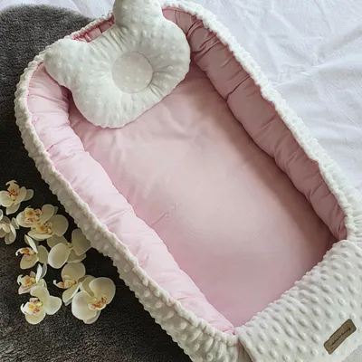 Produktbild von Babynest Cocoon Nestchen Kokon rose weiß Standard