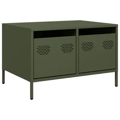 Zdjęcie produktu dla vidaXL Szafka pod TV oliwkowozielona 68x50x43,5 cm Stal walcowana na zimno
