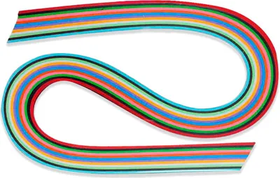 Produktbild von Quilling Streifen 6mm - 100Stück Blautöne