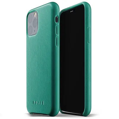 Image de Étui en cuir Mujjo pour iPhone 11 Pro Max vert