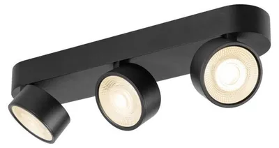 Productafbeelding van Opbouwspot Kalu 2.0 trippel zwart 2700K