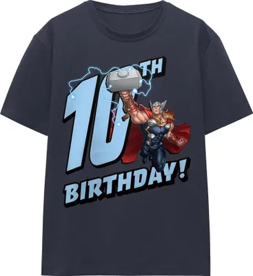 Immagine prodotto di Thor - Maglietta da donna, 10° compleanno TV25607 (M) (blu navy)
